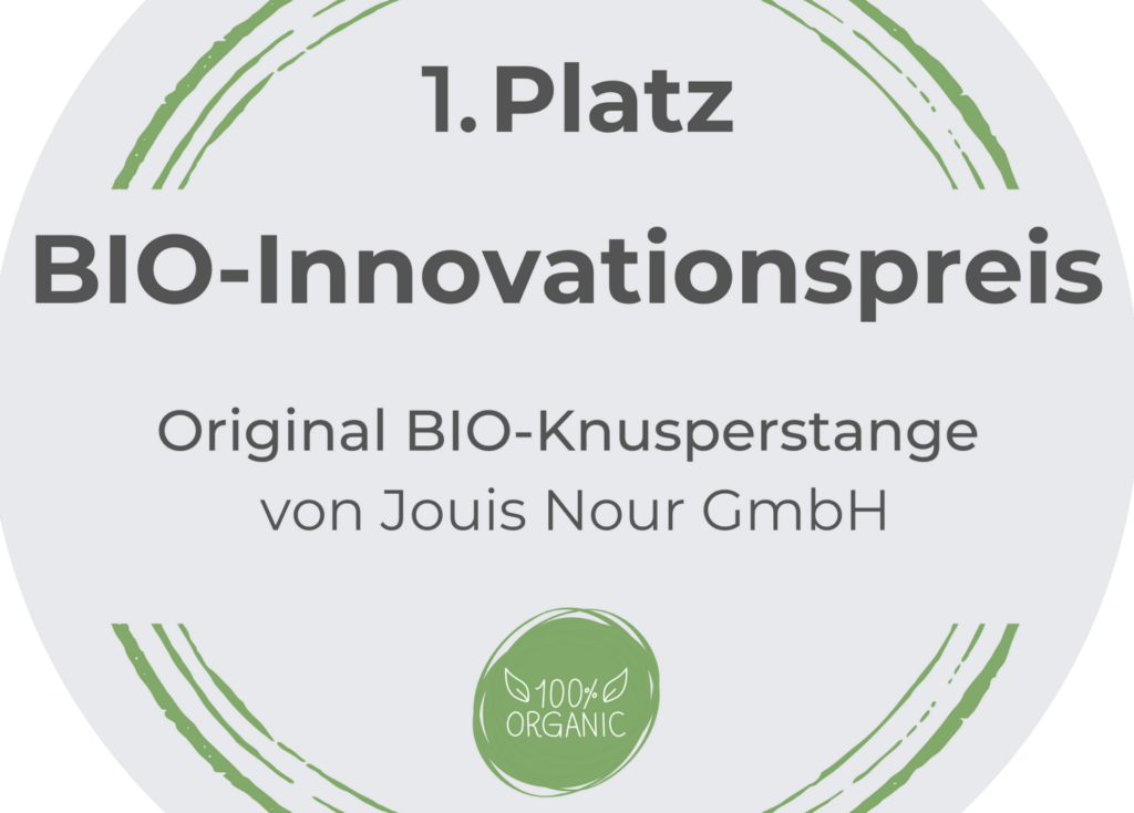 Die Urkunde für den Bio- Innovationspreis 2023 ist endlich da.